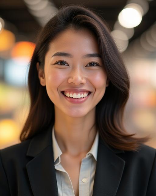 Pengurus pasar raya tersenyum dengan sistem Bloomflow